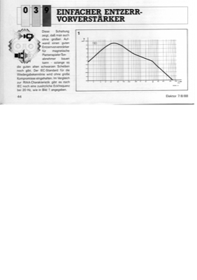 Einfacher Entzerrervorverstärker (TL071)
