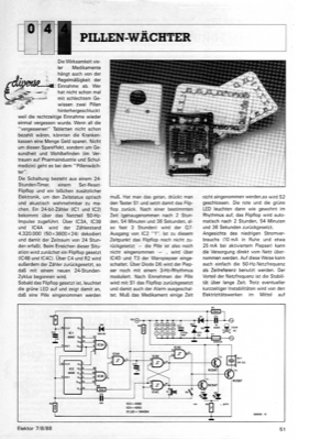 Pillenwächter (24-Std.-Zähler mit Alarm und Reset)