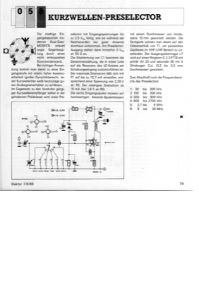 KW-Preselector (HF, Grossignalverhalten)