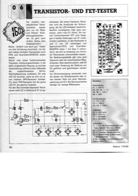 Transistor und FET-Tester