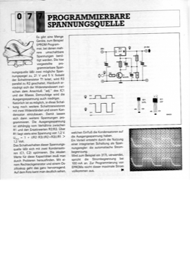 Programmierbare Spannungsquelle (für EPROM-Programmierspannungen)