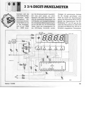 3 3/4-Digit-Panelmeter (ADD3701)