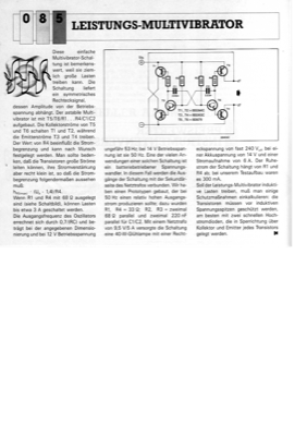Leistungs-Multivibrator (40W bei 220V)