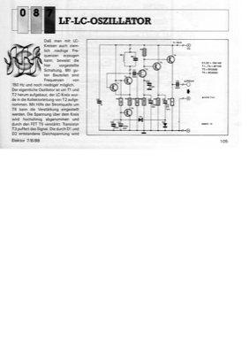 LF-LC-Oszillator (Sinus, 8-MHz)