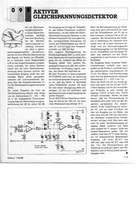 Aktiver Gleichspannungsdetektor (Gleichstromkomponente)