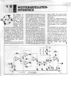 Wettersatelliten-Interface (138MHz, 2400Hz-AM )