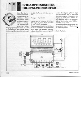 Logarithmisches Digitalvoltmeter (DVM, 7106)