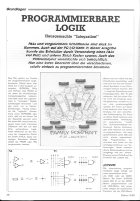 Programmierbare Logik (Grundlagen PAL, PLA)