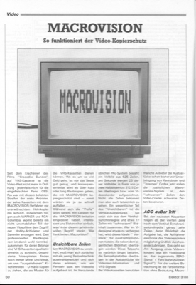 Macrovision (Funktion des Kopierschutzes, Video)