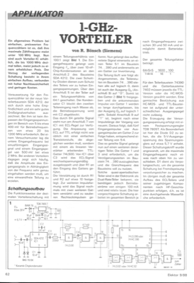 1-GHz-Vorteiler (Applikation SDA4212)