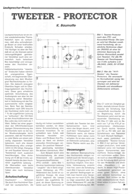 Tweeter protector (bei Spitzenwerten kurzschliessen)