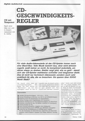 CD-Geschwindigkeitsregler