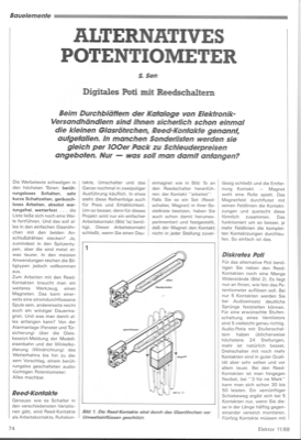 Alternatives Potentiometer (Digitales Poti mit Reedschaltern)