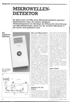 Mikrowellen-Detektor (mit CA3130)