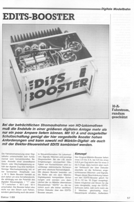 EDITS-Booster (Fahrstrom für digitale Modelleisenbahn)