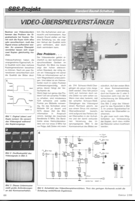 Video-Überspiel-Verstärker (mit Standard-Bauteilen)