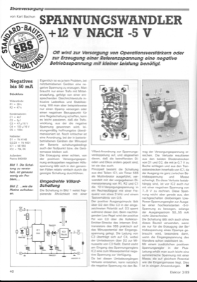 Spannungswandler von +12 nach -5V (bis 50mA (555, 79L05))