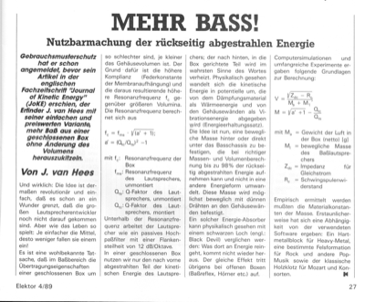 Mehr Bass (Lautsprecher besser nutzen)