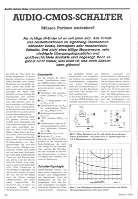 Audio-CMOS-Schalter