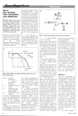 Filtertechnik Grundlagenkurs 6.Teil (Schluss)