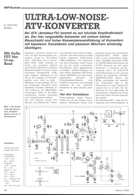 Ultra-Low-Noise-ATV-Konverter (Amateur-TV von 23 cm auf 40-200 MHz umsetzen)