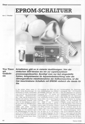 EPROM-Schaltuhr (EPROM-Adressen über Teilerstufe hochzählen)