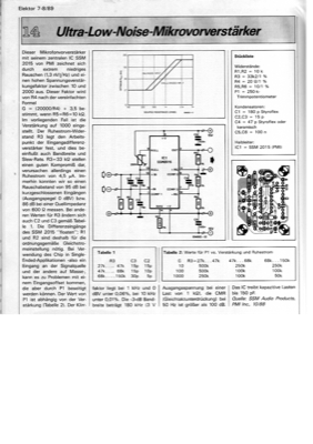 Ultra-Low-Noise-Mikrofonvorverstärker (SSM 2015)