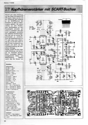 Kopfhörerverstärker mit SCART-Buchse