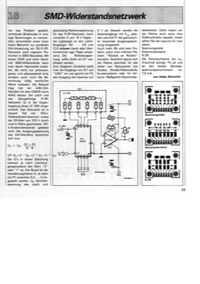 SMD-Widerstandsnetzwerk (D/A-Umsetzung)