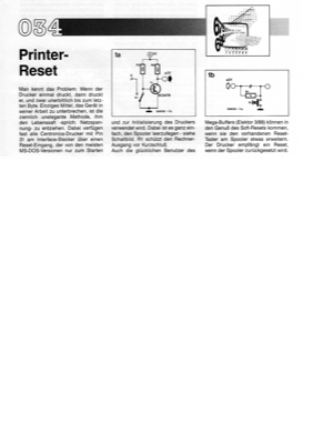 Printer Reset (Pin 31 des Interface-Steckers)