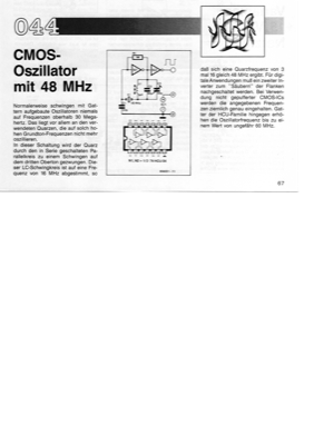 CMOS-Oszillator mit 48MHz (HCU04)