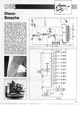 Disco-Brosche (LED-VU-Meter, LM3915)