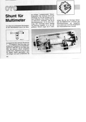 Shunt für Multimeter