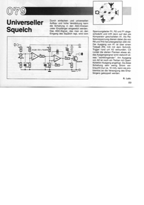 Universeller Squelch (AGC, Audio)