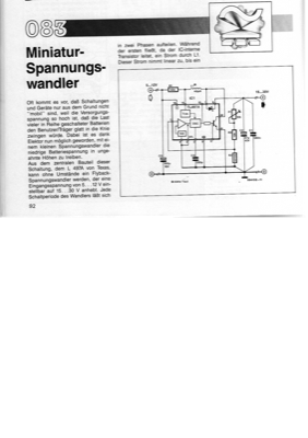 Miniatur-Spannungswandler (L497A, 5-12V auf 15-30V)