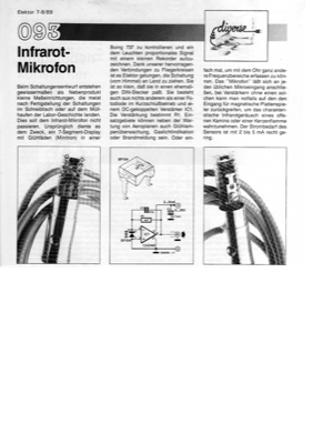 Infrarotmikrofon (Fotodiode + OpAmp)