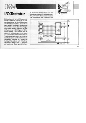 I/O-Tastatur (bis 72 Tasten decodieren mit 1x74138 + 1x74147 (7 Ausgänge))