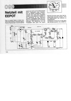 Netzteil mit EEPOT (mit EEPROM-Poti)