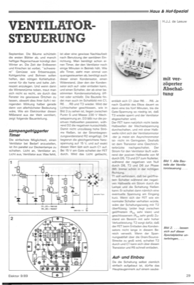 Ventilatorsteuerung (Nachlaufsteuerung)