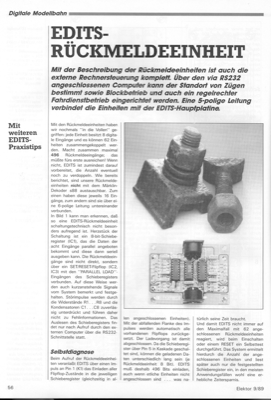 EDITS-Rückmeldeeinheit (Modellbahnsteuerung (V24))