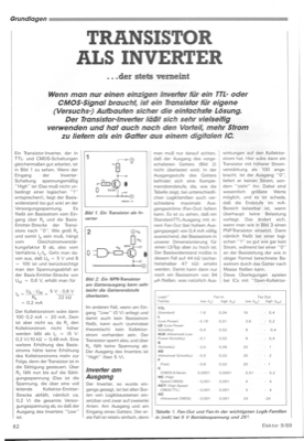 Transistor als Inverter (Grundlagen)