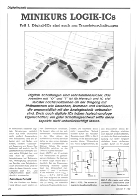 Minikurs Logik-ICs, Teil 1 (Grundlagen)