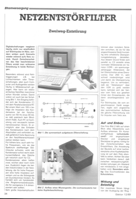 Netzentstörfilter (Zweiwege-Entstörung)