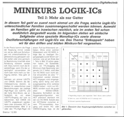 Minikurs Logik-ICs, Teil 2 (Zeitglieder, Oszillatoren)
