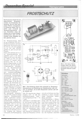 Frostschutz (Temperaturüberwachung NTC)