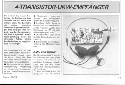 4-Transistor-UKW-Empfänger