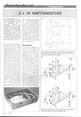 2x 30-Watt-Endstufe (TDA4935)