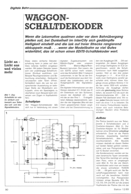 Waggon-Schaltdekoder (Modellbahn (EDITS))