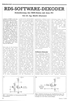 RDS-Software-Decoder (Radio Data System mit dem PC)