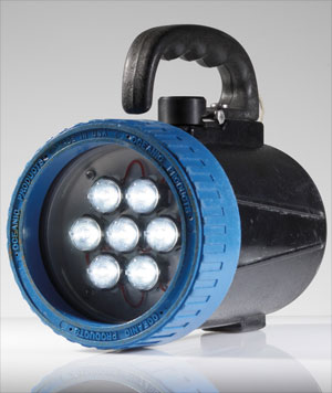 Unterwasser-Handleuchte mit Luxeon-LEDs